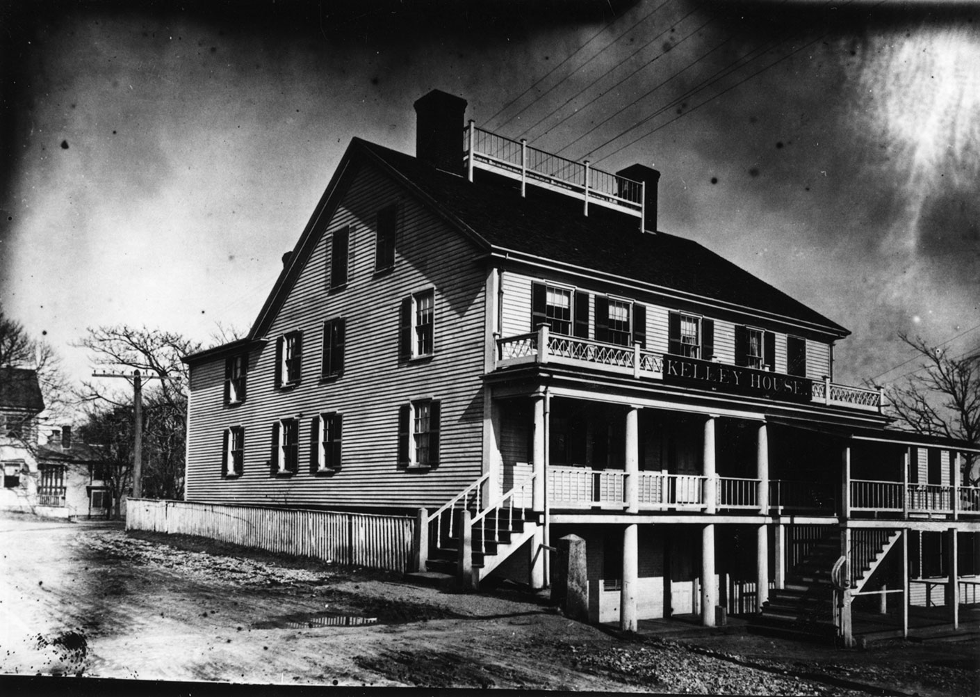 Widow's Walk on the Kelley House circa 1940