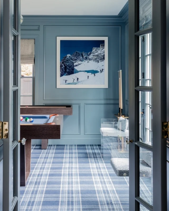 Tailored millwork and classic crown molding grace the game room of this renovated Wellesley colonial.

Architecture: @patrickahearnarchitect
Builder: @thechelseacompany
Interior Design: @elementstyle
Photo Credit: @michaeljleephotography