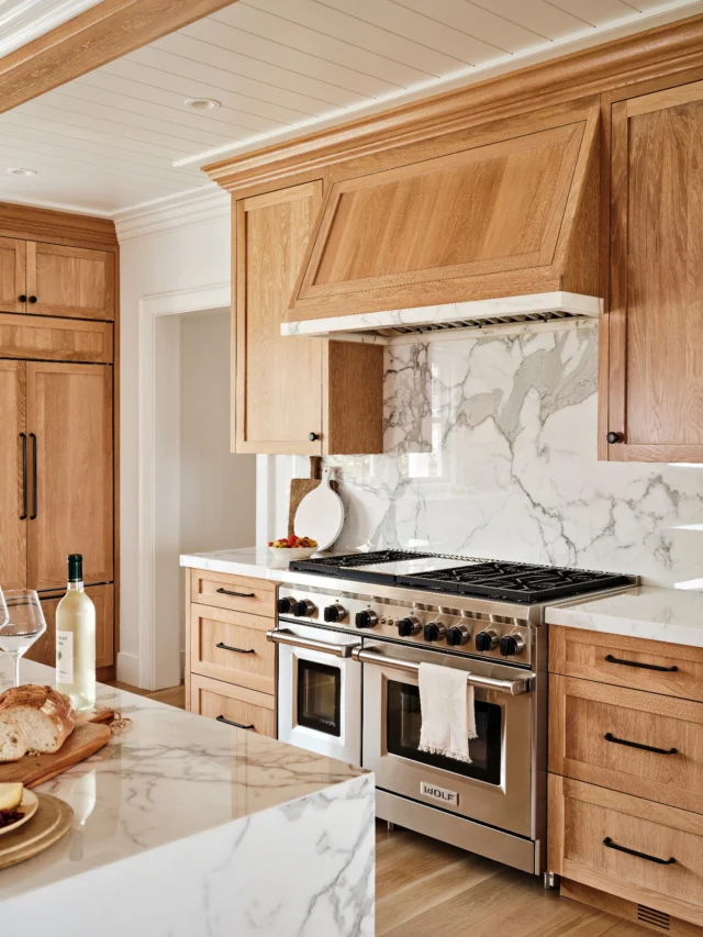 Built on waterfront land that had been in the same family for generations, this residence was designed to complement surrounding properties and become a quiet new presence in the neighborhood. In the kitchen, exposed beams and layers crown against shiplap offer an updated take on a timeless Cape Cod aesthetic.

Architect: @patrickahearnarchitect
Builder: @hallidaybuilders​​​​​​​​
Interior Designer: @leighdyerdesign​​​​​​​​
Photo Credit: @dancutronaphoto