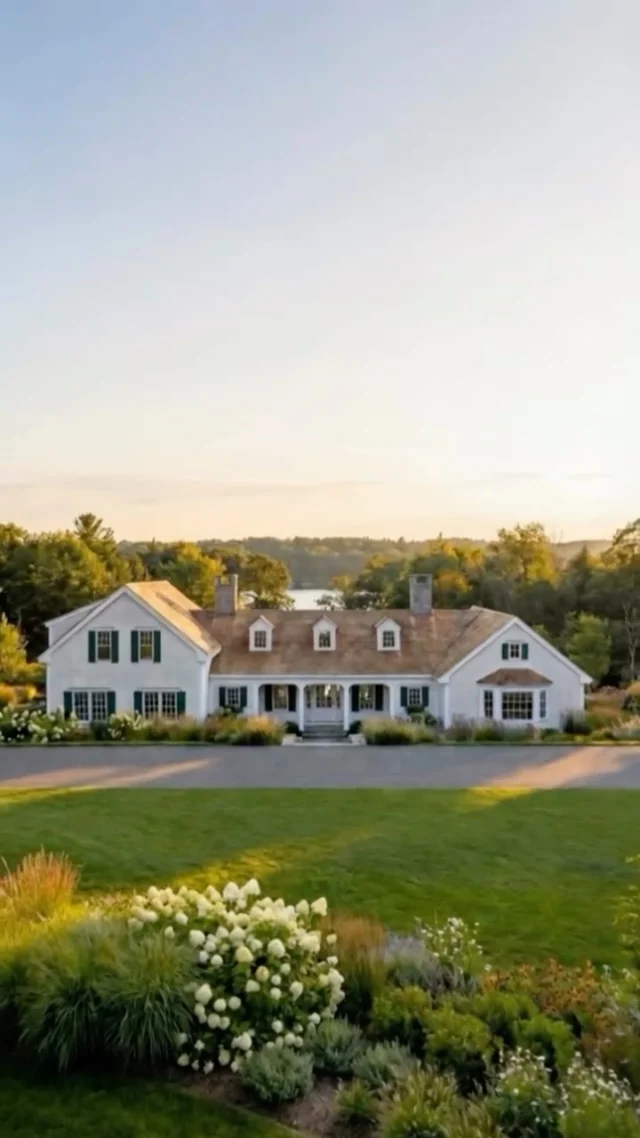 Through photorealistic renderings, we bring each vision to life before construction begins, allowing our clients to experience their home long before it is built. This New York lake home renovation is reimagined with timeless proportions, cedar shingles, stone chimneys, and a gabled roofscape that feels rooted in its setting.

Architecture: @patrickahearnarchitect